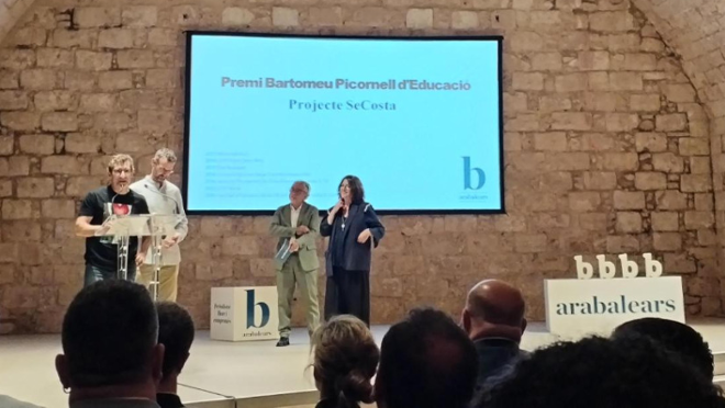 Lliurament dels premis ARA Balears Bartomeu Picornell d'Educaci. Foto: SeCosta